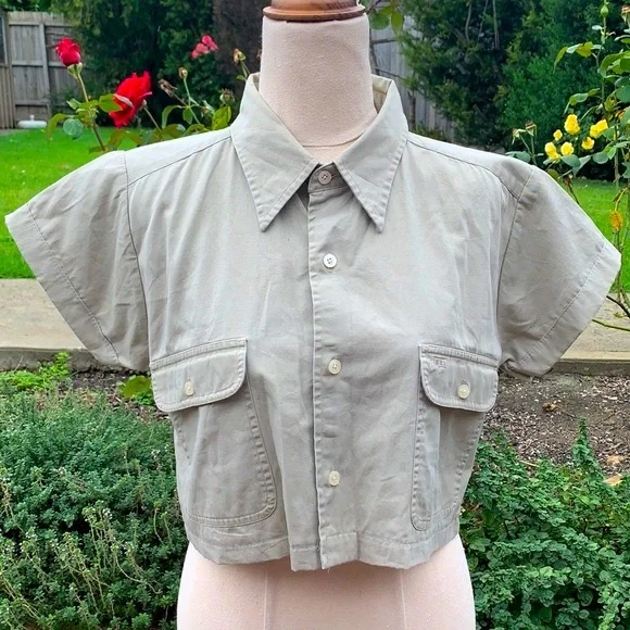 VINTAGE | Alexander Julian reworked crop shirt - Picture 2 of 6